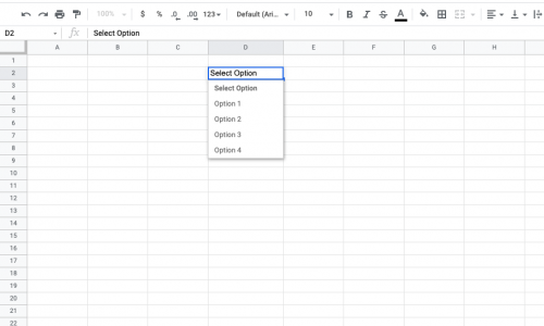 Google Sheet Selection List in a cell